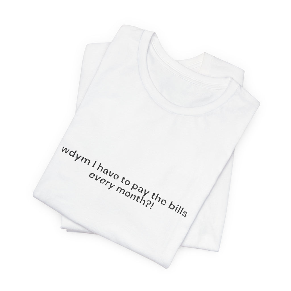 wdym I have to pay the bills