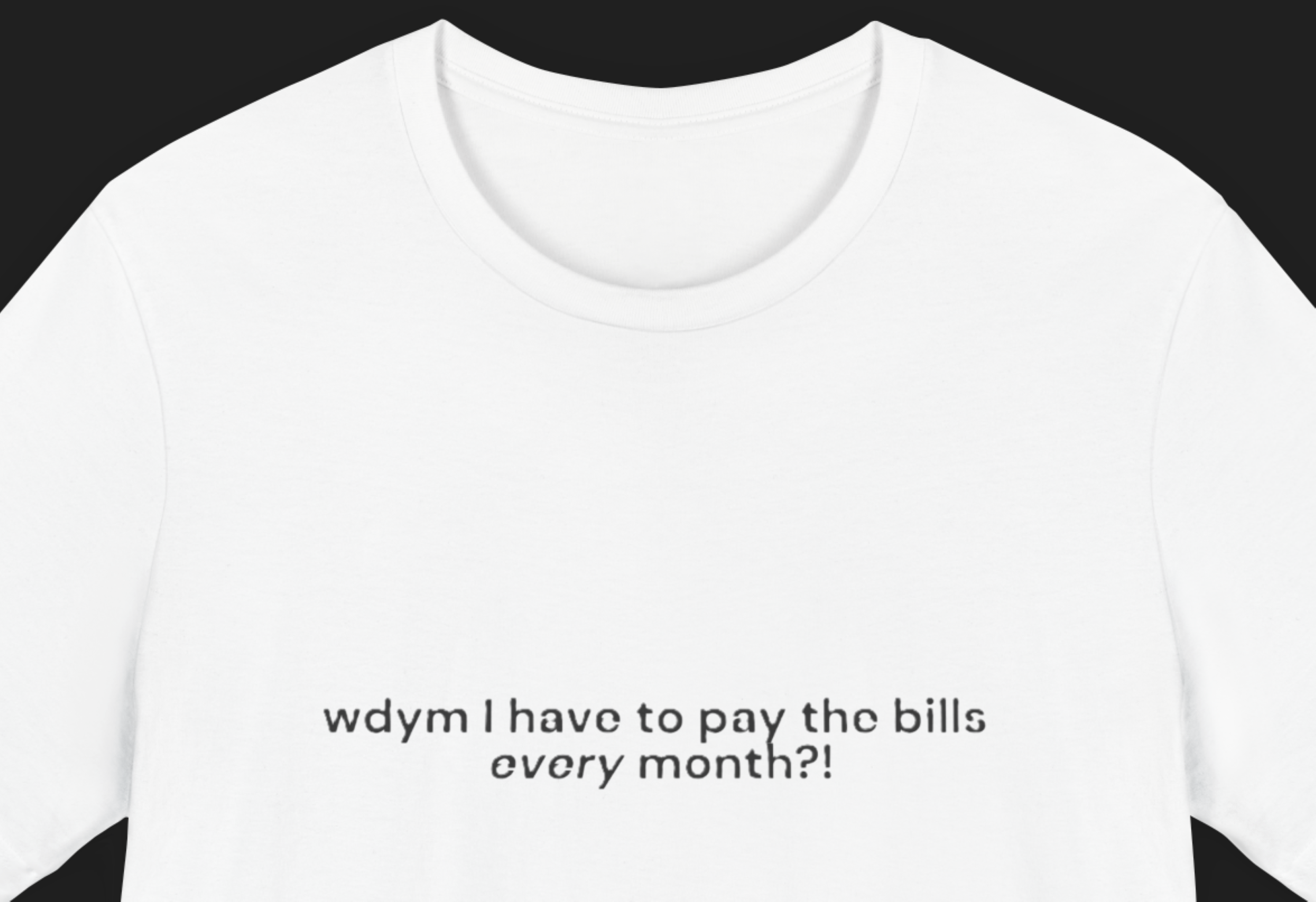 wdym I have to pay the bills